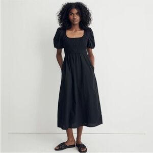Madewell Lucie Puff Sleeve Midi Dress Size 6 NWT